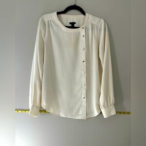 Ann Taylor Gold Snap Blouse